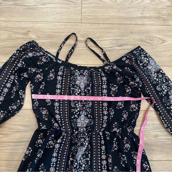 Maurices Black and White Floral Mini Dress - Picture 7 of 12